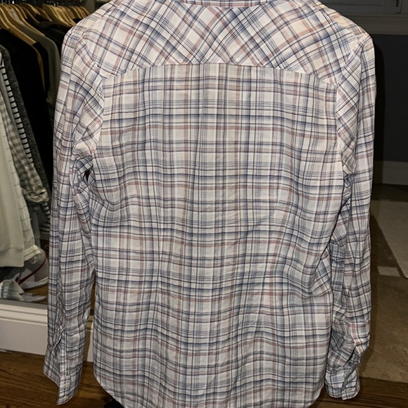 Theory size small women’s button down - pink and blue - Picture 4 of 4